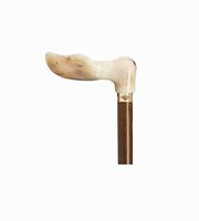 Palm Grip Cane Walnut Shaft White Marbleized Handle  -Affordable Gift! Item #DHAR-9132600