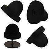 50pcs PVC Rubber Pin Backs Butterfly Clutch Backings Pin Cap Keepers Replacement for Uniform Badges Comfort Fit Tie Tack Lapel Pin Backing Holder Clasp, Black