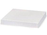 WHITE GLOSS 10x10" Box Lid100% Recycled Giftware Rigid LID (1 unit, 50 pack per unit.)