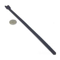 Quick Wrap Cable Ties, 3/4 X 12in, Black, 25pk
