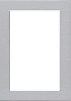 Pack of (5) 5x7 Acid Free White Core Picture Mats Cut for 4x6 Pictures in Nantucket Grey