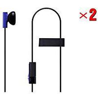 2 Pack Mono Chat Game Gaming Earbuds Earpiece earphones Headphones Headset with Mic Microphones for PS4 Playstation 4