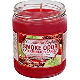 Smoke Odor Exterminator 13 oz Jar Candles Cinnamon Apple, (3)