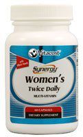 Vitacost Synergy Women's Twice Daily Multi-Vitamin - 60 Capsules