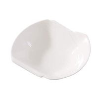 Bowl Ceramic Tableware Desktop Decorations Fruits and Vegetables Salad Dish Pasta Soup Bowl White Household tableware, retro bowl (Color : L)