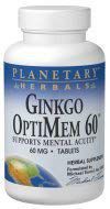 Ginkgo OptiMem 60 Planetary Herbals 90 Tabs