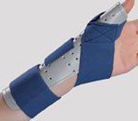 Alimed Thumb Splint ThumbSpica Thumb Spica Foam / Cotton-Terry Right Hand Blue / Gray Small / Medium