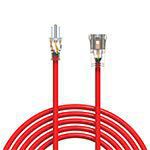 KMC 16AWG Power Outdoor Extension Cord with Night Light 2 Pack - 10 Feet (16/3 Orange)