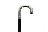 Crook Handle Italian Cane, Smooth Nickel-Plated from Oerre