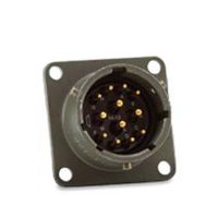 Amphenol Industrial 71-570121-04P Circular Connector Pin, General Duty, Non-Environmental, Bayonet Coupling, PCB Termination, Box Mounting Receptacle, 8-4 Insert Arrangement, 8 Shell Size, 4 Contacts