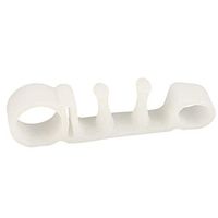 hwangli Hallux Toe Valgus Overlap Corrector Separator 5 Holes Design Foot Care Orthopedic Pads White