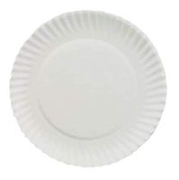 Plain White Plate, 6" Diameter, Paper | 1000/Case