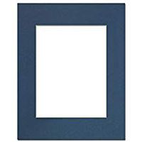  PA Framing, Photo Mat Board, 16 x 20 inches Frame for 11 x 14 inches Photo Art Size - Cream Core/Bottle Blue