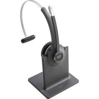 Cisco 561 Headset - Mono - Black - Wireless - DECT 6.0-300 ft48 kHz - Over-The-Head - Monaural - Supra-aural - Uni-Directional, Electret, Condenser Microphone