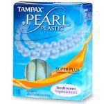 Tampax Pearl Tampons with Plastic Applicator, Super Plus Absorbency, Fresh Scent - 18 ea
