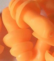 Silicone Earplugs 6Pairs Box-Packed Comfort earplugs Noise Reduction Silicone Soft Ear Plugs Swimming Silicone Earplugs Protective for Sleep (Orange)