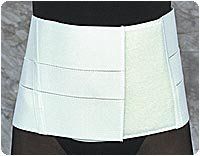 White, Xl (40"-48") 8" Lumbo Supp W/Insert Pocket