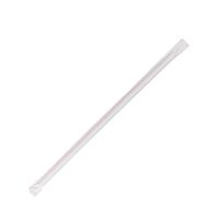 Karat C9125 10.25" Giant Straws (8mm Diameter), Paper-Wrapped, Clear (Case of 1200)