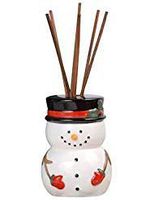 Pomeroy Snowman Reed Diffuser White Mistletoe Fragrance