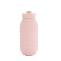 Hot Water Bottle/Hot Water Bag Durable Hot Water Bag Water-Filled Silicone Hot Water Bottle Reusable Portable Hot Water-Filled Hot Water Bottle Hot or Cold Water Bottle (Color : P)