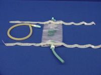 Bard 151932 Dispoz-a-Bag® w/Flip-Flo™ Valve, Latex Straps & 18in. Clear Vinyl Tubing