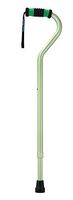 Sky MedSupply Int'l Corp Standard Offset Walking Cane Adjustable, Aluminum Green, 0.77 Pound
