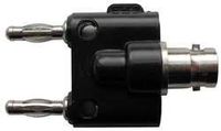 Industrial Grade 5TXE0 BNC Adapter, Female to Double Banana Plug