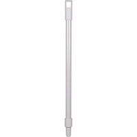 Remco 6024 24" White Hazmat Fiberglass Handle with Threaded Tip, 1-1/2" Diameter, Red