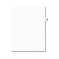Avery Dennison 01057 Numeric Divider, Printed amp;quot;57amp;quot, Side Tab, 11 in.x8-1/2 in, 25/PK, White