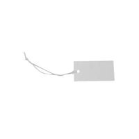 PH PandaHall About 100pcs White Paper Price Tags Paper Gift Tags with String Hanging Cards Rectangle Blank Gift Tag for Crafts & Price Tags Labels