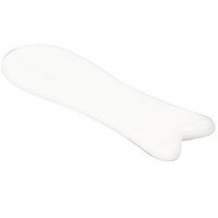 Ibnotuiy Jade Fish Shape Gua Sha Scraping Tools Board Smoothly Massage Tool for Face and Body Caring (White)