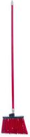Carlisle 4108305 Sparta Duo-Sweep Unflagged Angle Broom with Fiberglass Handle, 54" Length, Red