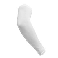 uxcell White L Size Anti Slip Cooling Cover Outdoor Sport Skins Arm Sleeve Sun UV Protector