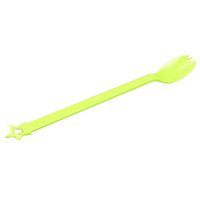 Kungfu Alien Disposable Long Handle Plastic Spoons for Ice Cream Spoons Green（100 Count）