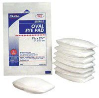 841 Pad Eye LF Sterile 1-5/8-2-5/8' Oval White 50 Per Box Part No. 841 by- Dukal Corporation