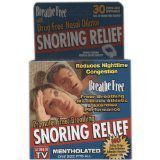 Snoring Relief As Seen On TV Mentholated (1 box of 30)
