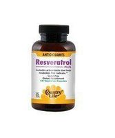 Country Life Vitamins Resveratrol Plus 120 Vcap