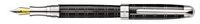 Laban Black & .925 Sterling Silver Crossways Medium Point Fountain Pen - LST-F9191-22M