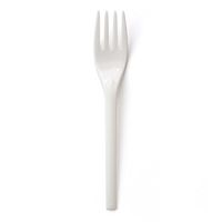 Susty Party Supplies F-6CPLA-WHITE Heavy Duty 50 Fork, Small, White