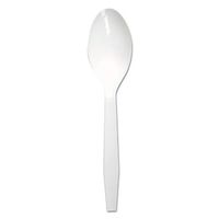 Boardwalk TEAMWPSWH Mediumweight Polystyrene Cutlery, Teaspoon, White, 1000/Carton