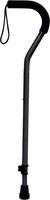 Drive Medical Offset Aluminum Cane with Tab-Loc Silencer, Black (1 Each)