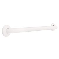 Franklin Brass 5724W 1-1/4-Inch x 24-Inch Concealed Mount Safety Bath and Shower Grab Bar, White