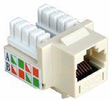 Morris 88020 Cat5E (RJ45) Unshielded Keystone Jack, Ivory
