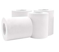 2/4 Rolls Toilet Paper Bulk Bath Tissue Bathroom White Soft 4 Ply 50g/Roll (4 Rolls)
