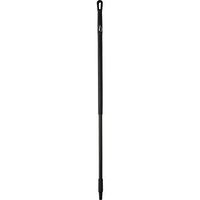 Vikan 29369 51" Fiberglass Handle with Threaded Tip, 1-7/32" Diameter, Black