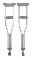 McKesson Aluminum Child Underarm Crutches 4' to 4' 6" User Ht.