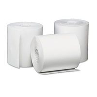 Universal UNV35763 Single-Ply Thermal Paper Rolls, 3 1/8" x 230 ft, White (Case of 50)