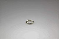 Stretch White Magnetrim Pinky/Toe Ring with Sterling Silver Ball (S)