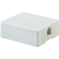 GE Surface Mount Phone Jack, White: (2 Pack)