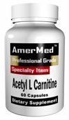Acetyl L Carnitine 650mg by AmerMed, 90 capsules